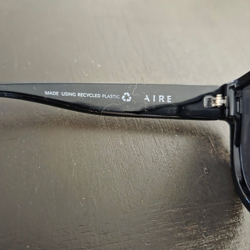 AIRE Continuum 2222500 Black Shield Sunglasses Recycled Plastic Oversized NEW‎ - Picture 8 of 8